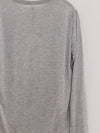 BASERANGE Classic Bamboo Fiber Bamboo Cotton Long Sleeve T-Shirt Series Collection Round Neck Bottoming Shirt France BAS-TOLS-BA-SU25-GREY MELANGE (TOLS-BL-000)